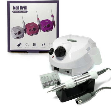 Фрезер для манікюру Nail Drill DMJ-202C 45000 об/хв, 65 Вт (білий) 1 фото